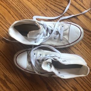 Nike high top converse white